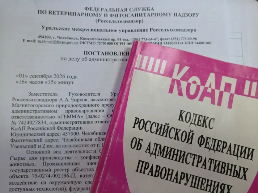 Фото Производитель мясокостной муки из Увельского округа наказан за нарушение законодательства