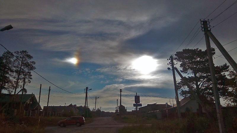 Фото В Снежинске наблюдали два солнца