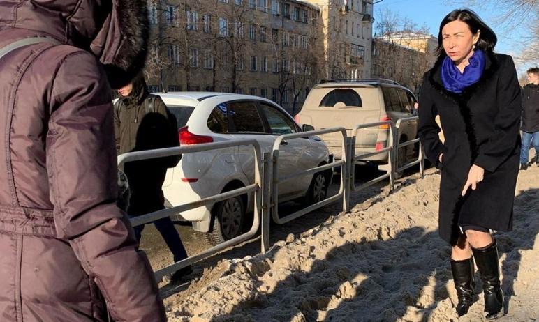 Фото Наталья Котова обнаружила проблемные участки в центре Челябинска