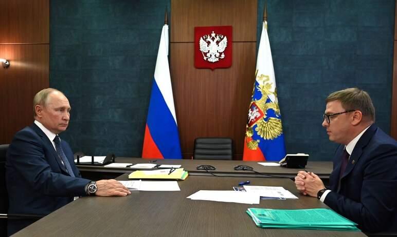 Фото Владимир Путин провел рабочую встречу с Алексеем Текслером