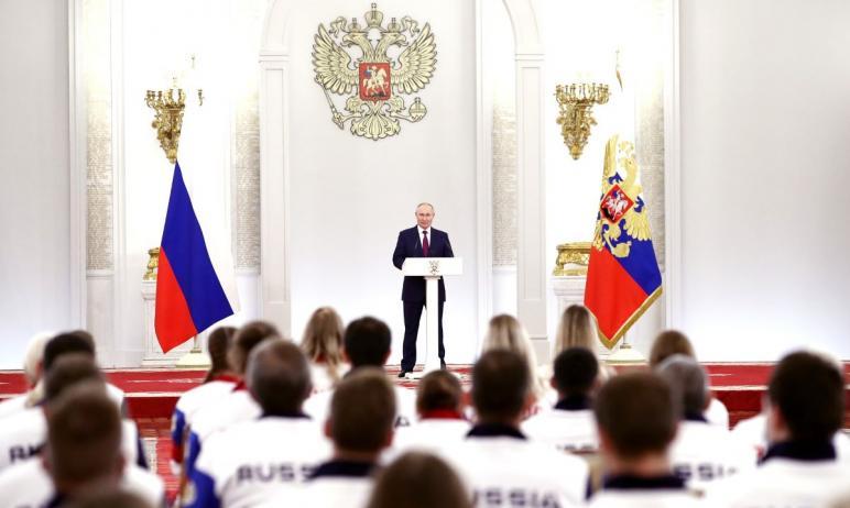 Фото Путин благословил спортсменов на Олимпийские игры