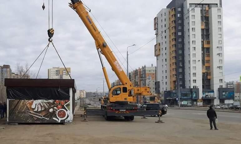 Фото В Челябинске благоустраивают территории на местах демонтированных незаконных ларьков