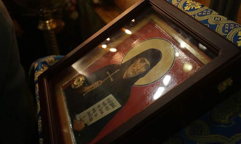 Фото В Челябинск доставили икону преподобного Никифора Прокаженного, которому молятся во время эпидемий