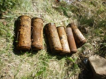 Фото В Чебаркуле найдены 6 крупных снарядов