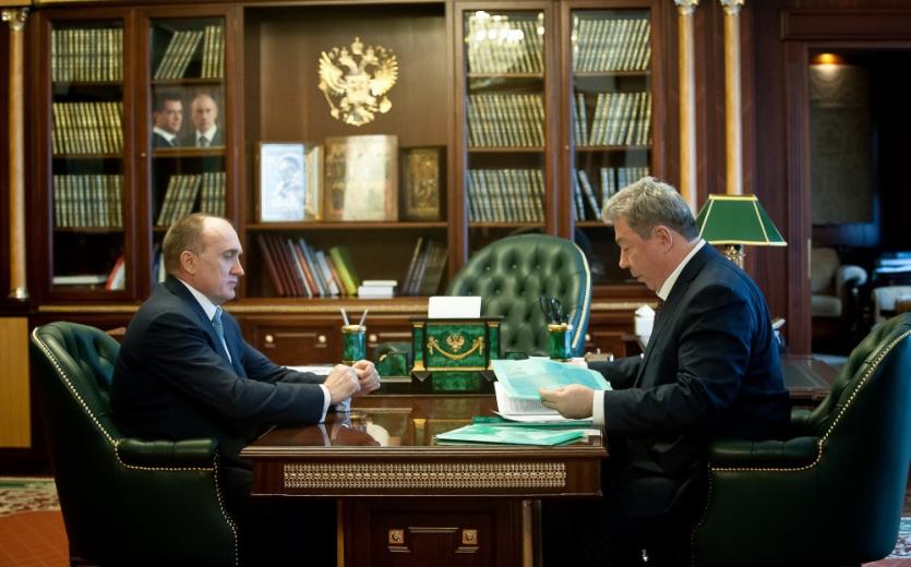 Фото Борис Дубровский встретился с главой регионального отделения пенсионного фонда