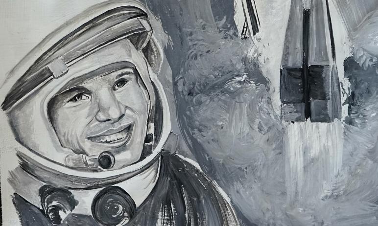 Фото Южноуральские заключенные из гвоздей выложили портрет Гагарина