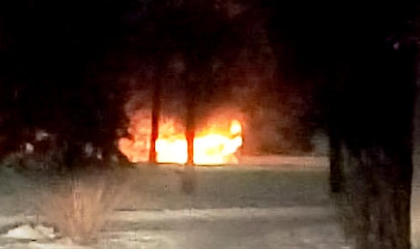 Фото В Озерске молодой мужчина сгорел в автомобиле