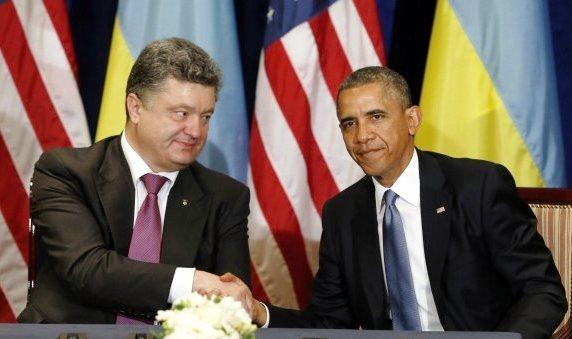 Фото Вашингтон передумал дарить Порошенко снайперские винтовки и минометы