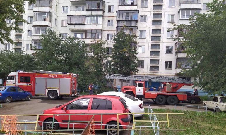 Фото В Челябинске пожарные спасли из задымленной квартиры детей