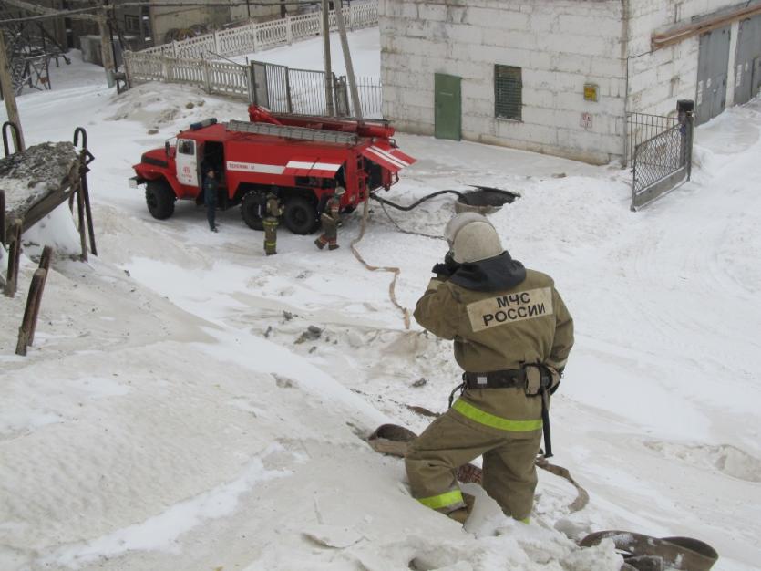 Фото Пожарные провели учения на условном ЧП