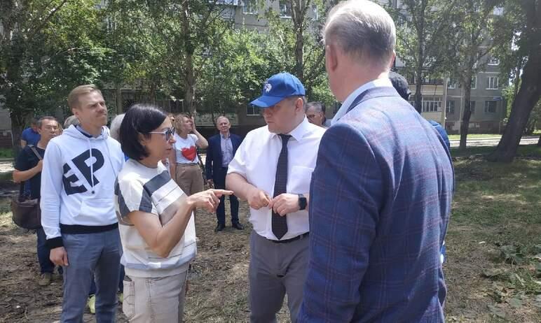 Фото Колесник презентовал Котовой и Шмидту проект благоустройства парка Калининского района