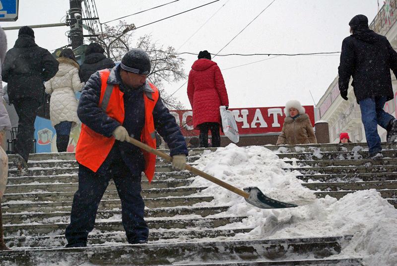 Фото В выходные мороз, снег и ветер
