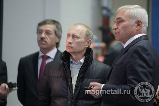 Фото На форуме в Германии Владимир Путин высоко оценил деятельность  ОАО «ММК»