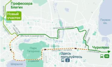Фото В Челябинске автобус №86 больше не будет ходить по проспекту Ленина в центр