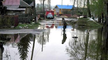 Фото Наводнение в Верхнем Уфалее пошло на спад