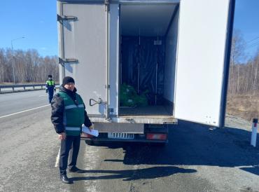 Фото На трассе в Челябинской области задержана колбаса без документов