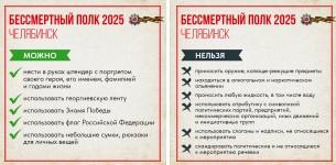Фото Челябинцам объясняют, что можно и нельзя делать во время шествия Бессмертного полка