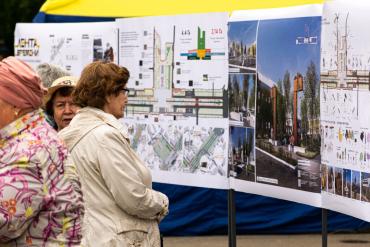 Фото «Лента времени»: в Коркино подготовили к конкурсу проект благоустройства главного проспекта города