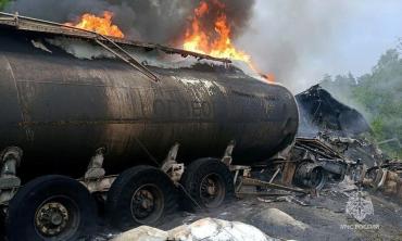 Фото В страшном огненном ДТП на трассе М-5 под Катав-Ивановском погиб человек
