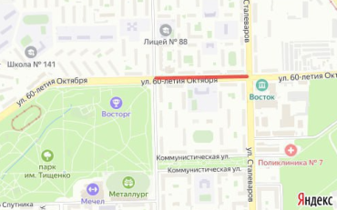 Фото Челябинцы ещё долго не смогут проехать по улице 60-летия Октября