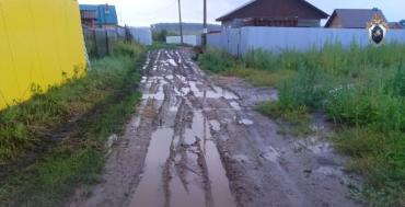 Фото Селяне из Сосновского района с жалобой на ужасную дорогу добились внимания СКР
