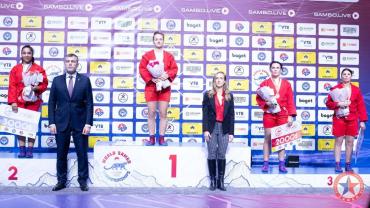 Фото Челябинка Таисия Киреева стала чемпионом мира по самбо, спортсменку поздравил губернатор