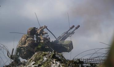 Фото Расчёты зенитных орудий ЗУ-23-2 группировки войск «Центр» стоят на страже неба под Покровском