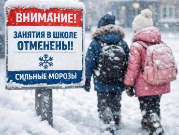 Фото В Копейске и Коркино 26 января часть школьников первой смены осталась дома из-за морозов 