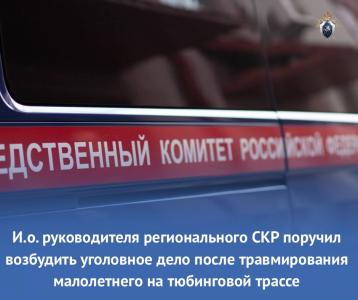Фото Уголовное дело возбуждено в Челябинске после травмы ребенка на тюбинговой трассе