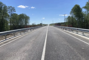 Фото Реконструкция мостового перехода через реку Ольховка подходит к концу