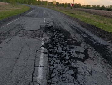 Фото Лесной и Борисовку в Кунашакском округе связывает страшная и опасная дорога