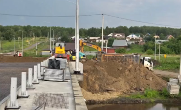 Фото Мост в Есаульском достраивают под контролем прокуратуры (ВИДЕО)