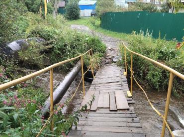 Фото Судьба ещё одного моста в Златоусте висит на волоске