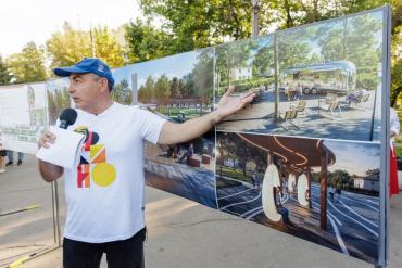 Фото Глава Коркино презентовал жителям проект обновления проспекта Горняков