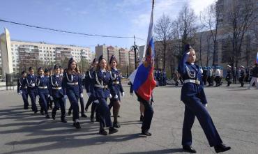 Фото  Курчатовский район посвятил смотр строя и песни Великой Победе