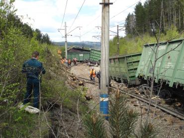 Фото Сход вагонов с гематитом под Златоустом перерос в уголовное дело