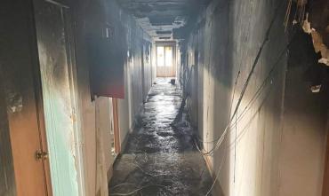Фото В общежитии Южно-Уральского медуниверситета ликвидируют последствия пожара