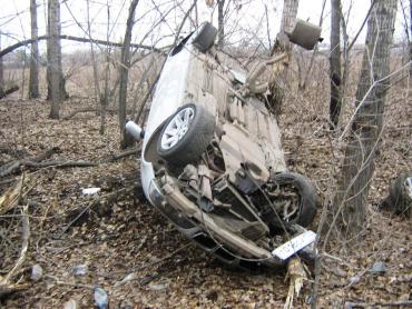 Фото В Ленинском районе Челябинска опрокинулся BMW, пострадал водитель