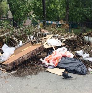 Фото Челябинские ребятишки на ЧМЗ строят из мусора домики и шалаши