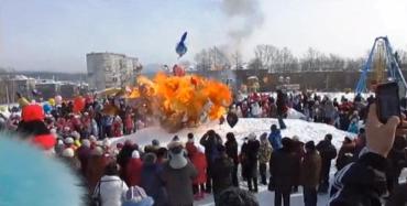 Фото В Златоусте взорвали чучело масленицы ФОТО, ВИДЕО