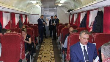 Фото «Снегирь» сделал пробный рейс из Челябинска к «Солнечной долине»