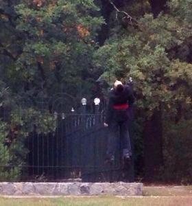 Фото В Харькове на церковном заборе национал-фашисты распяли сторонника антимайдана