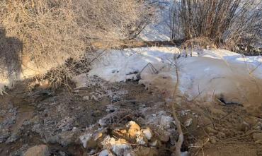 Фото Челябинцы сообщают о продолжающемся сливе канализации в Шершни, минэкологии отрицает