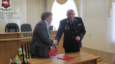 Фото Омбудсмен Севастьянов и начальник южноуральской полиции Скалунов заключили соглашение о сотрудничестве