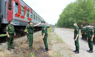 Фото В Челябинской области состоялась самая массовая отправка призывников