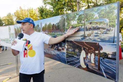 Фото Глава Коркино презентовал жителям проект обновления проспекта Горняков
