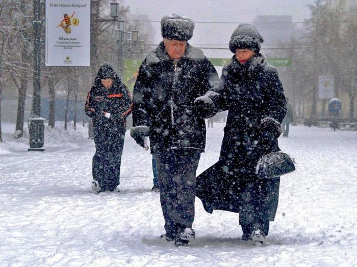 Фото Падал снег