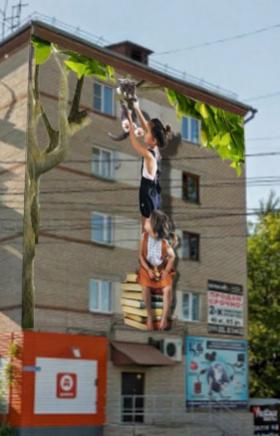 Объединение художников Graffiti Russia приступило к оформлению фасадов по гостевому маршруту горо